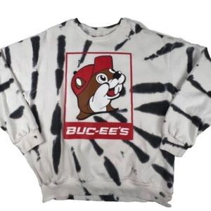Buc-ee's tie dye crewneck Sweatshirt
